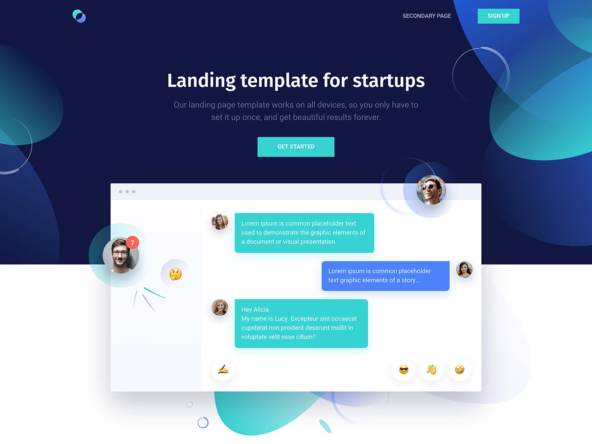 A neat and creative free sign in page template, which you can improve and edit further to meet your expectations to a . Supreme Landing Page Template For Startups Html