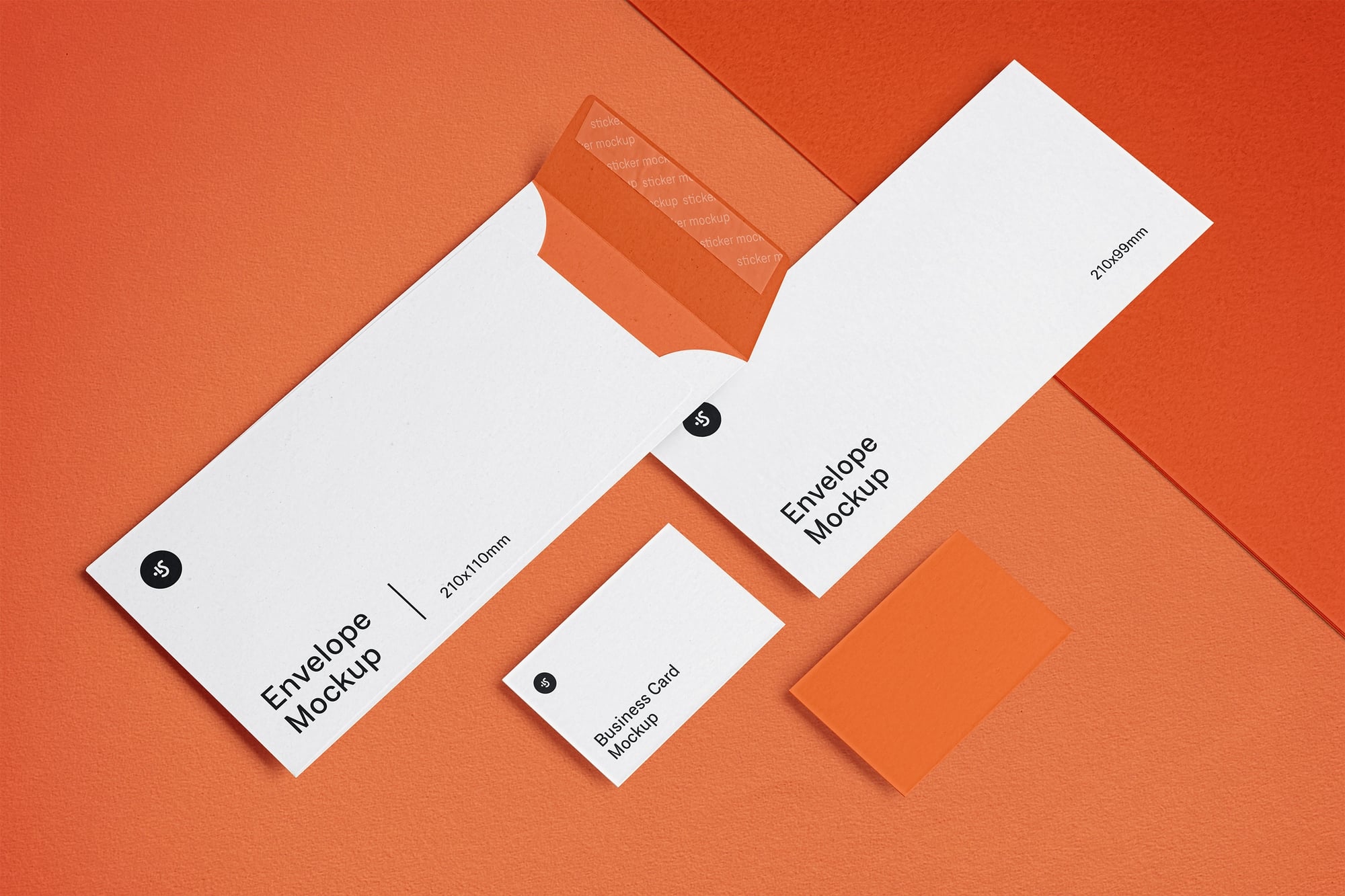 Free Envelope And Business Card Mockups Psd