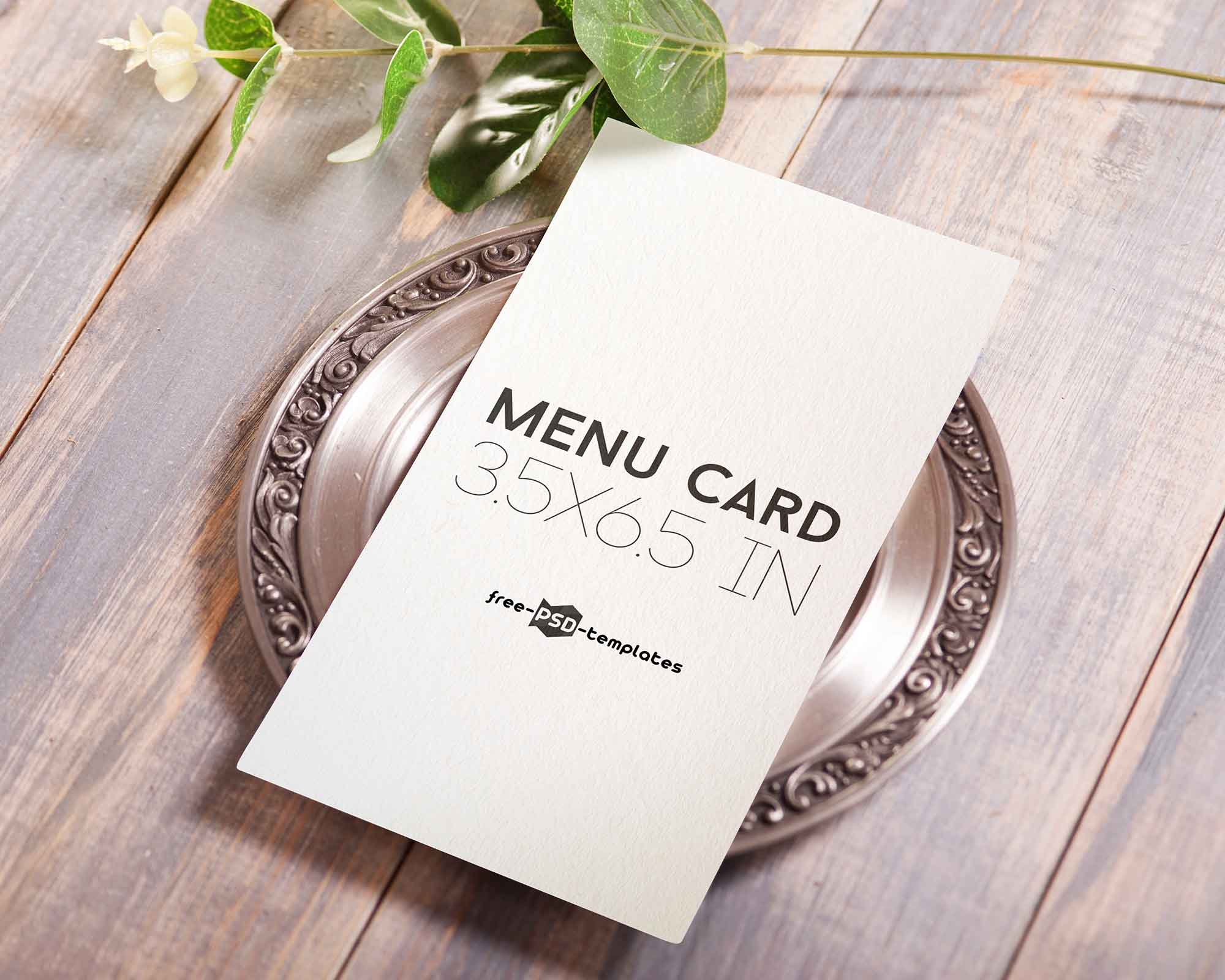 Find & download free graphic resources for mockup menu. Free Vertical Menu Card Mockup Psd