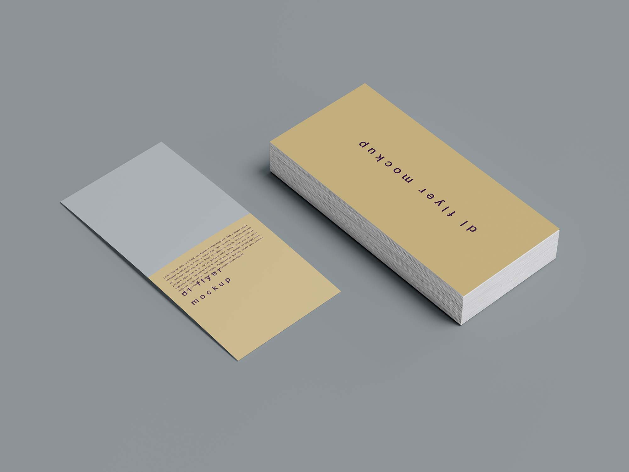 January 24, 2022 1:36 pm Free Two Side Dl Flyer Mockup Psd