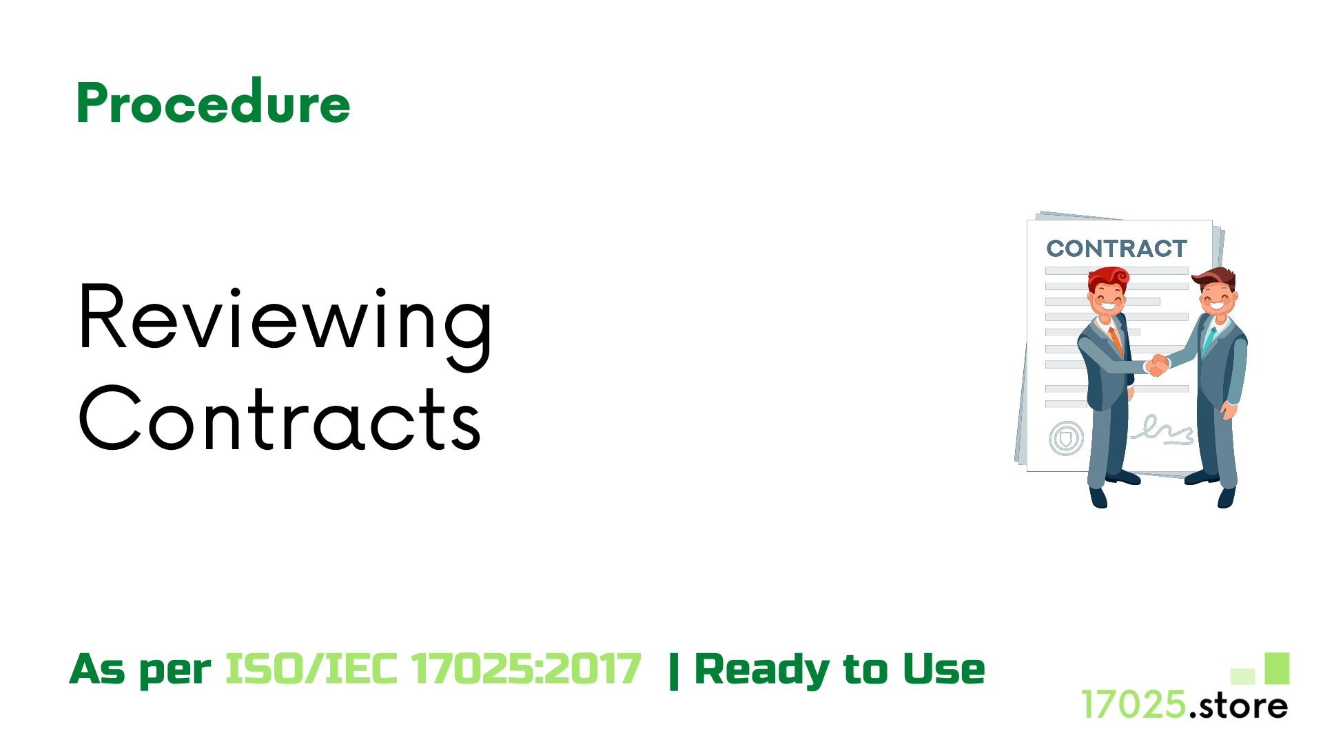 Reviewing Contracts Procedure As per ISO/IEC 17025