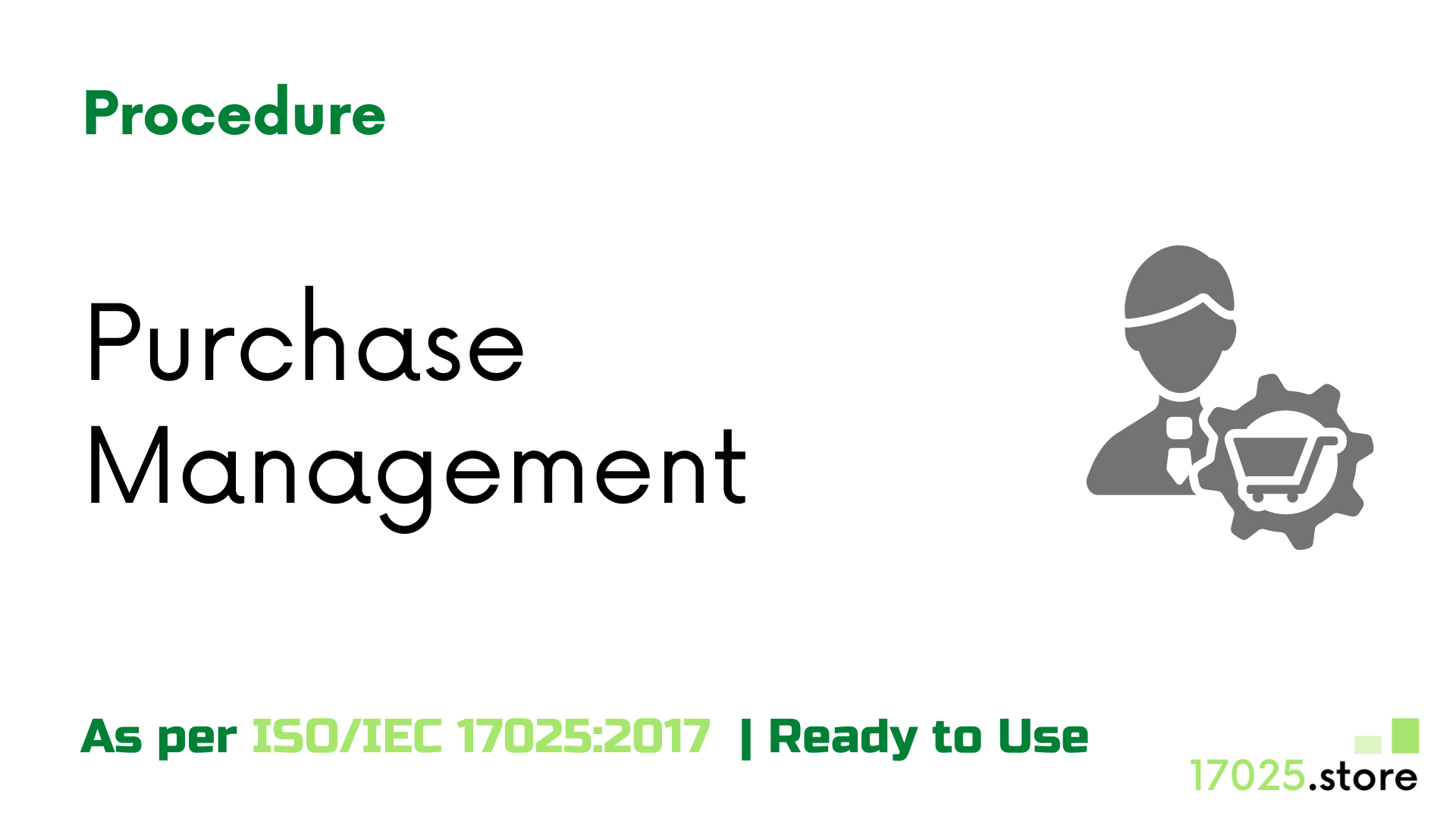Purchasing Management Procedure As per ISO/IEC 17025