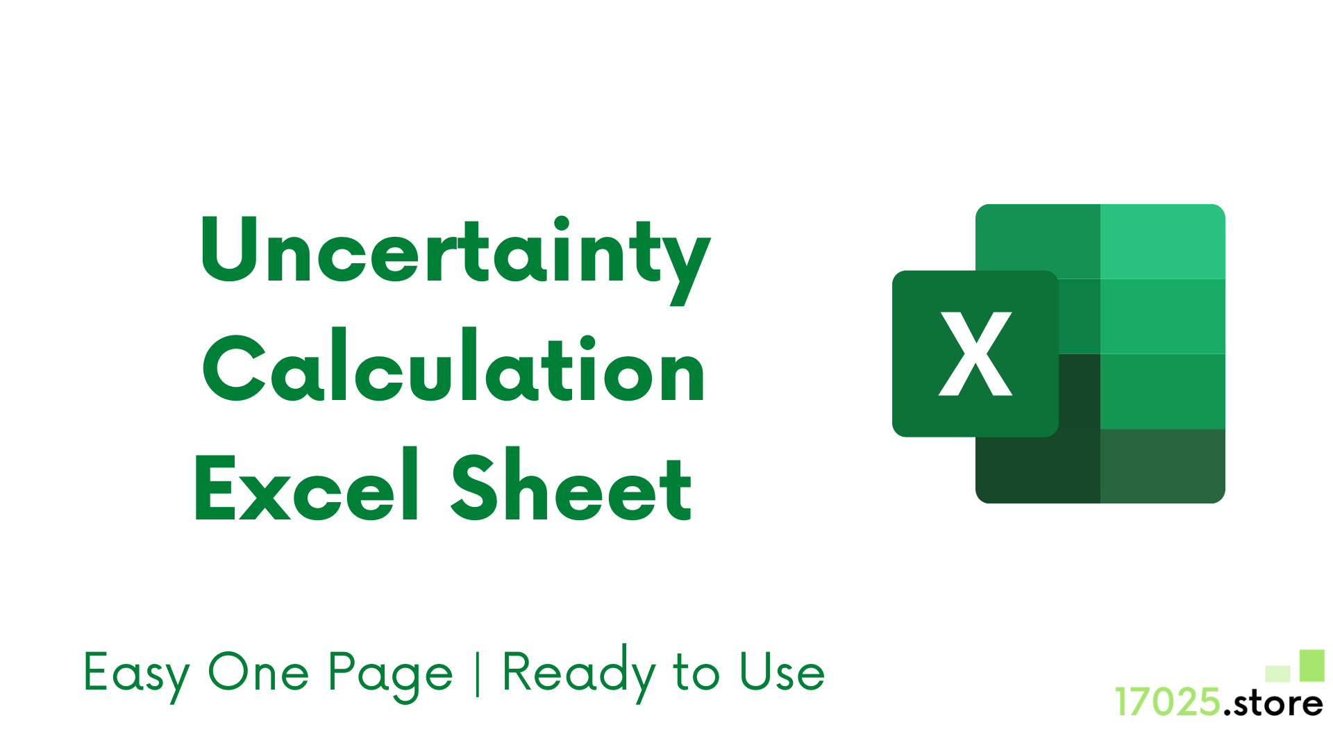 Uncertainty Calculations Excel sheet