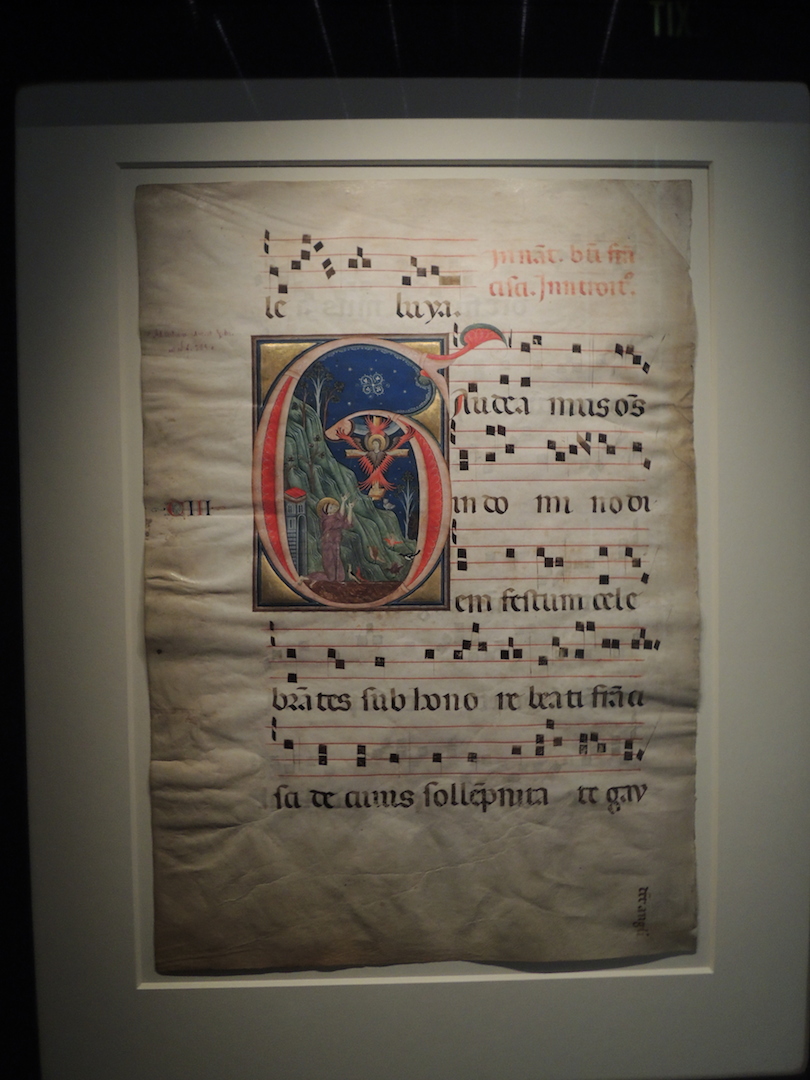 Attributed to Rinaldo da Siena, Initial G: The Stigmatization of St. Francis, Italian, c. 1275