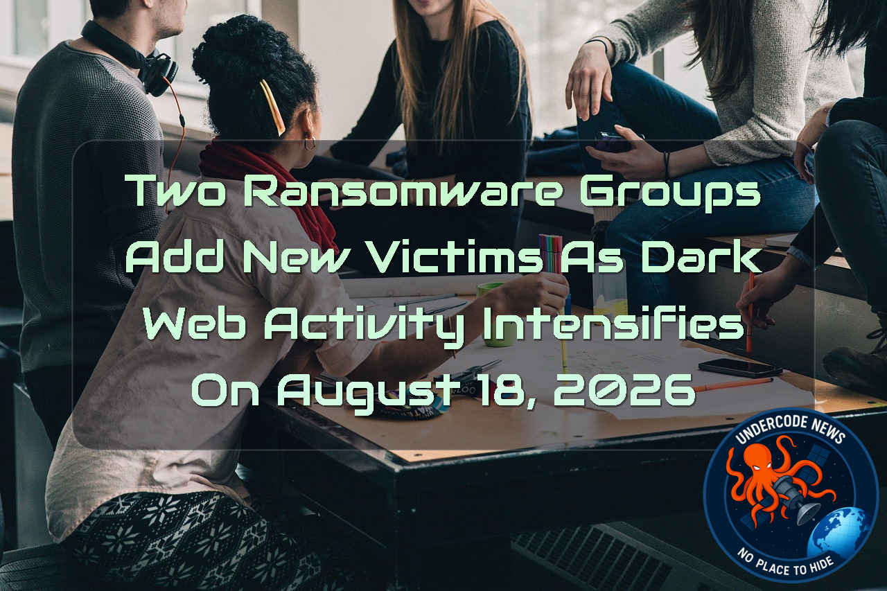 Two Ransomware Groups Add New Victims as Dark Web Activity Intensifies on August 18, 2026 + Video