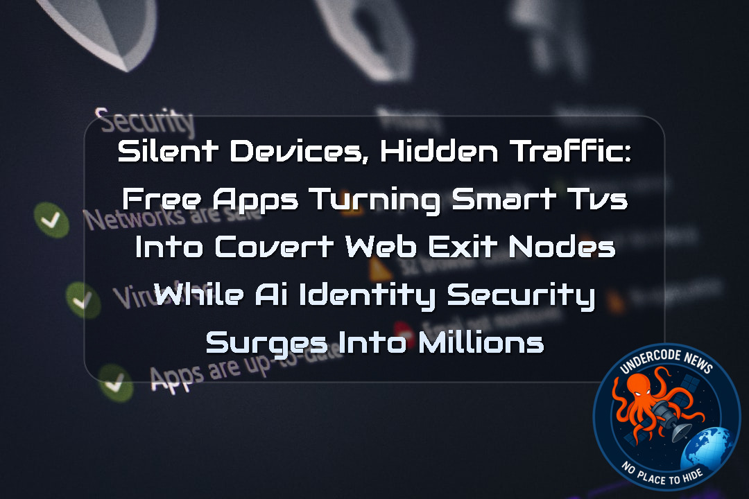 Silent Devices, Hidden Traffic: Free Apps Turning Smart TVs Into Covert Web Exit Nodes While AI Identity Security Surges Into Millions + Video