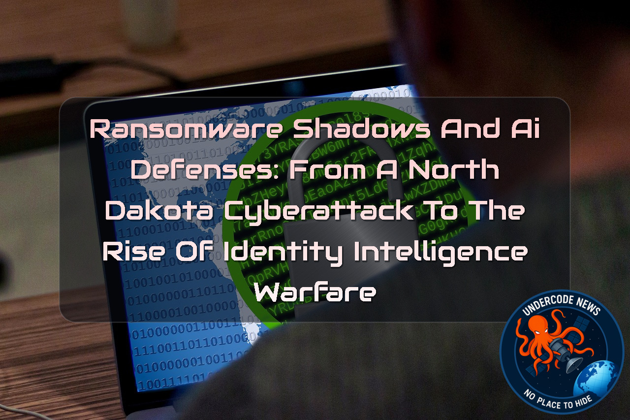 Ransomware Shadows and AI Defenses: From a North Dakota Cyberattack to the Rise of Identity Intelligence Warfare + Video