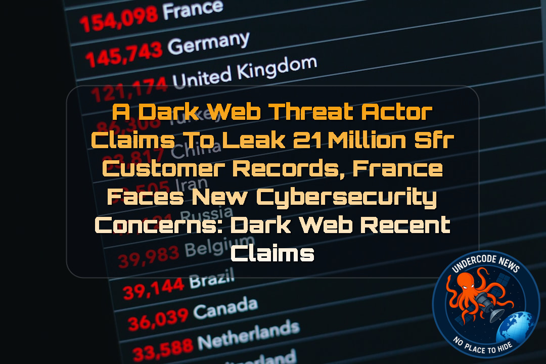 A Dark Web Threat Actor Claims to Leak 21 Million SFR Customer Records, France Faces New Cybersecurity Concerns: Dark Web Recent Claims + Video
