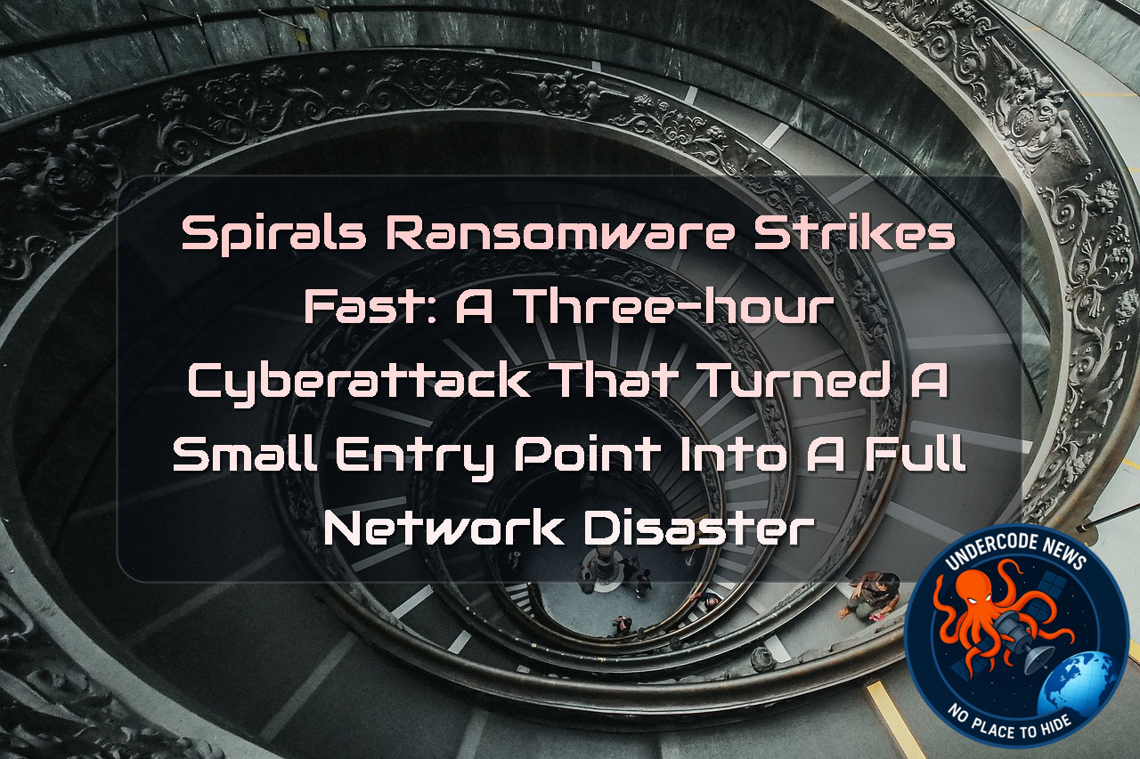 Spirals Ransomware Strikes Fast: A Three-Hour Cyberattack That Turned a Small Entry Point Into a Full Network Disaster + Video