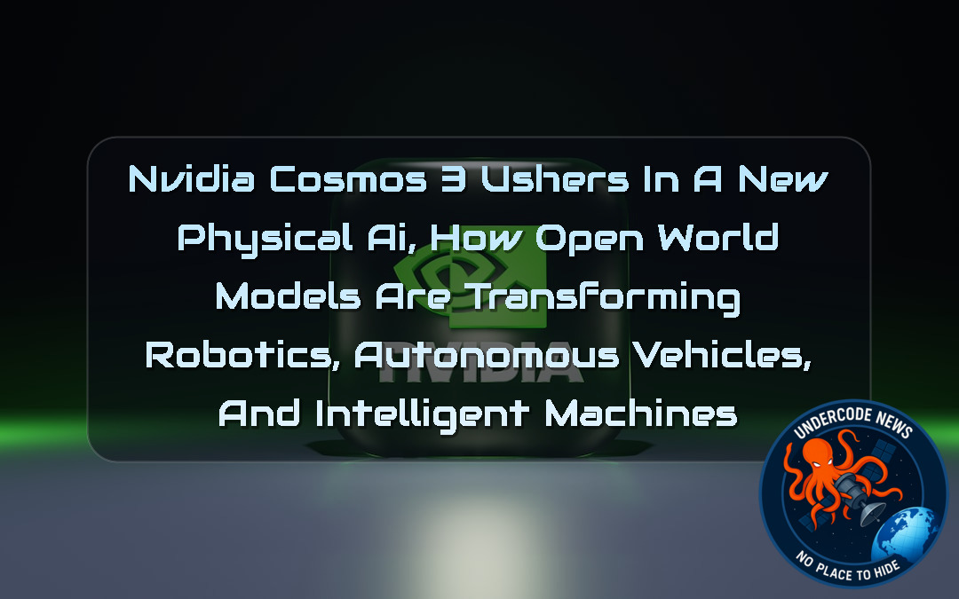 NVIDIA Cosmos 3 Ushers in a New Physical AI, How Open World Models Are Transforming Robotics, Autonomous Vehicles, and Intelligent Machines + Video