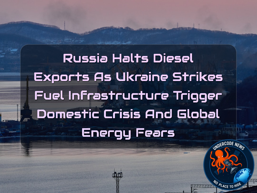 Russia Halts Diesel Exports as Ukraine Strikes Fuel Infrastructure Trigger Domestic Crisis and Global Energy Fears + Video