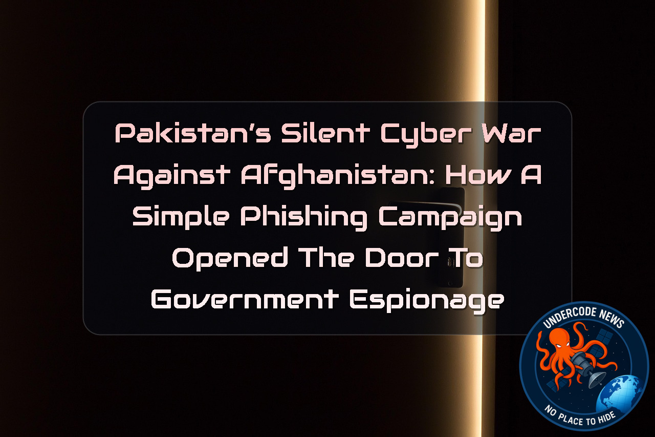 Pakistan’s Silent Cyber War Against Afghanistan: How a Simple Phishing Campaign Opened the Door to Government Espionage + Video