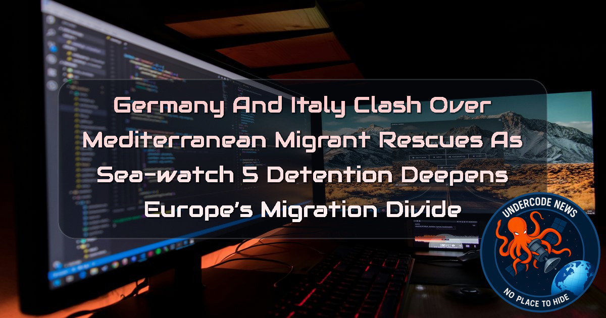 Germany and Italy Clash Over Mediterranean Migrant Rescues as Sea-Watch 5 Detention Deepens Europe’s Migration Divide + Video