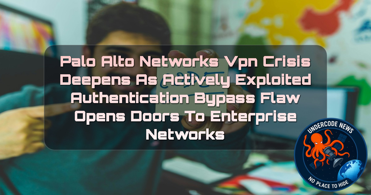 Palo Alto Networks VPN Crisis Deepens as Actively Exploited Authentication Bypass Flaw Opens Doors to Enterprise Networks + Video