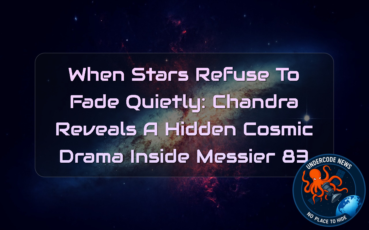 When Stars Refuse to Fade Quietly: Chandra Reveals a Hidden Cosmic Drama Inside Messier 83 + Video