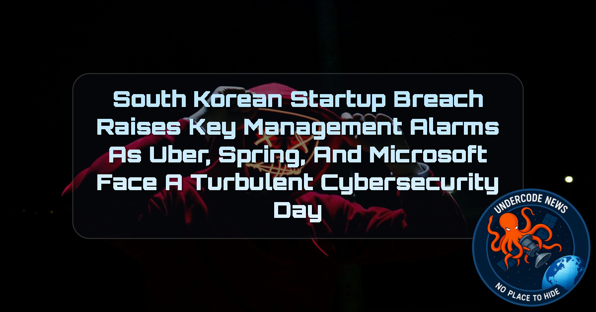South Korean Startup Breach Raises Key Management Alarms as Uber, Spring, and Microsoft Face a Turbulent Cybersecurity Day + Video