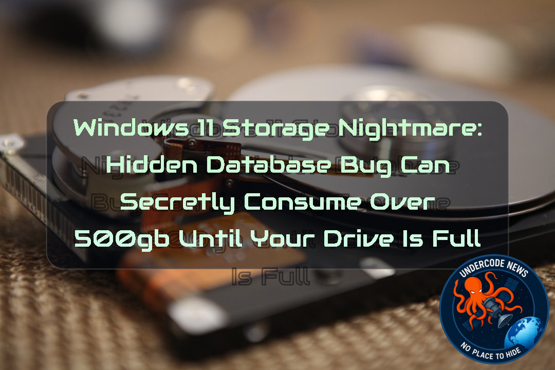 Windows 11 Storage Nightmare: Hidden Database Bug Can Secretly Consume Over 500GB Until Your Drive Is Full