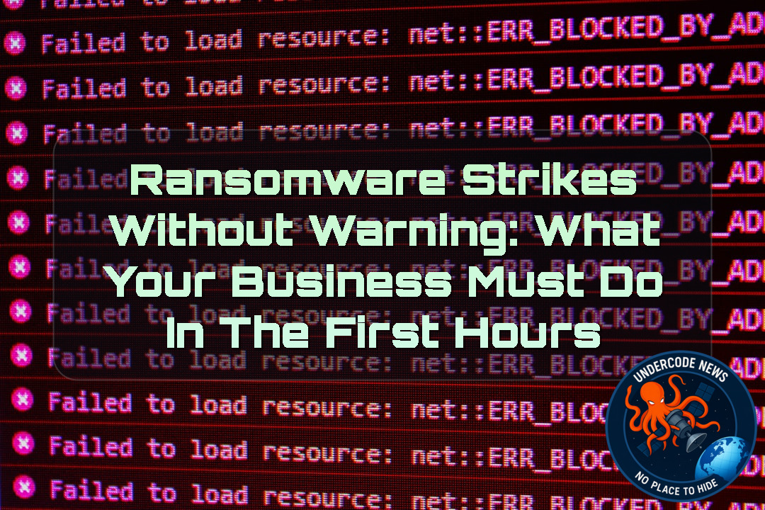 Ransomware Strikes Without Warning: What Your Business Must Do in the First Hours + Video