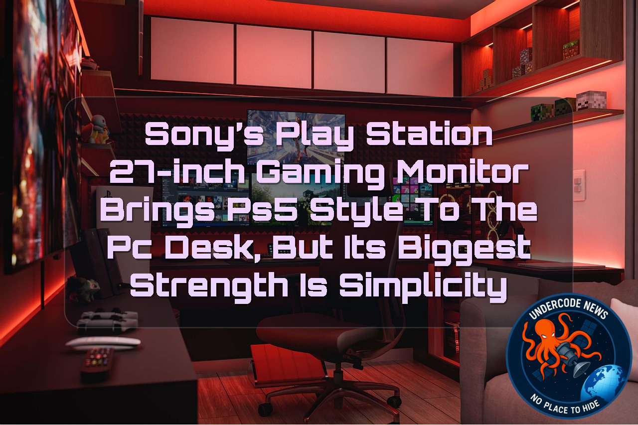 Sony’s PlayStation 27-Inch Gaming Monitor Brings PS5 Style to the PC Desk, But Its Biggest Strength Is Simplicity + Video