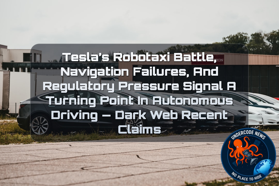 Tesla’s Robotaxi Battle, Navigation Failures, and Regulatory Pressure Signal a Turning Point in Autonomous Driving — Dark Web recent claims + Video