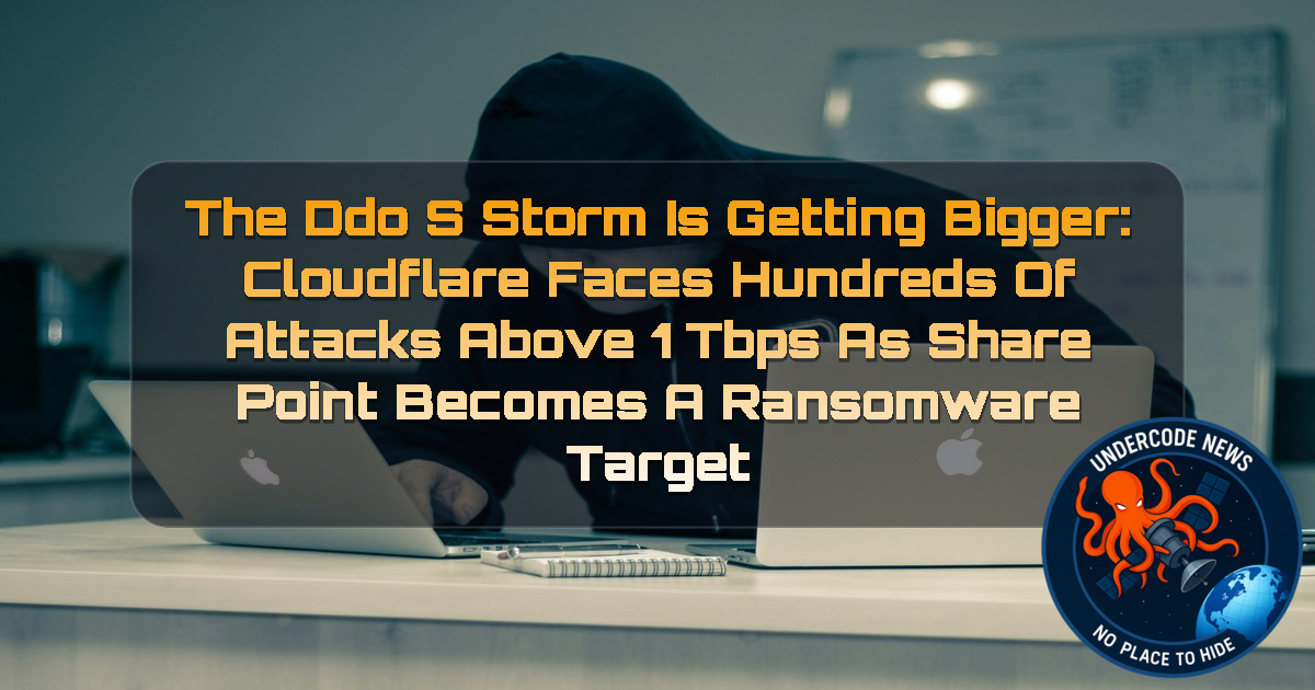 The DDoS Storm Is Getting Bigger: Cloudflare Faces Hundreds of Attacks Above 1 Tbps as SharePoint Becomes a Ransomware Target + Video