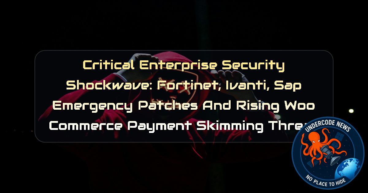 Critical Enterprise Security Shockwave: Fortinet, Ivanti, SAP Emergency Patches and Rising WooCommerce Payment Skimming Threat + Video