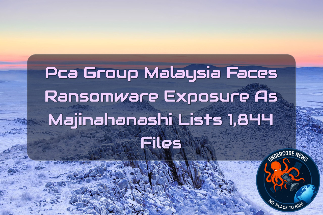 PCA Group Malaysia Faces Ransomware Exposure as Majinahanashi Lists 1,844 Files + Video