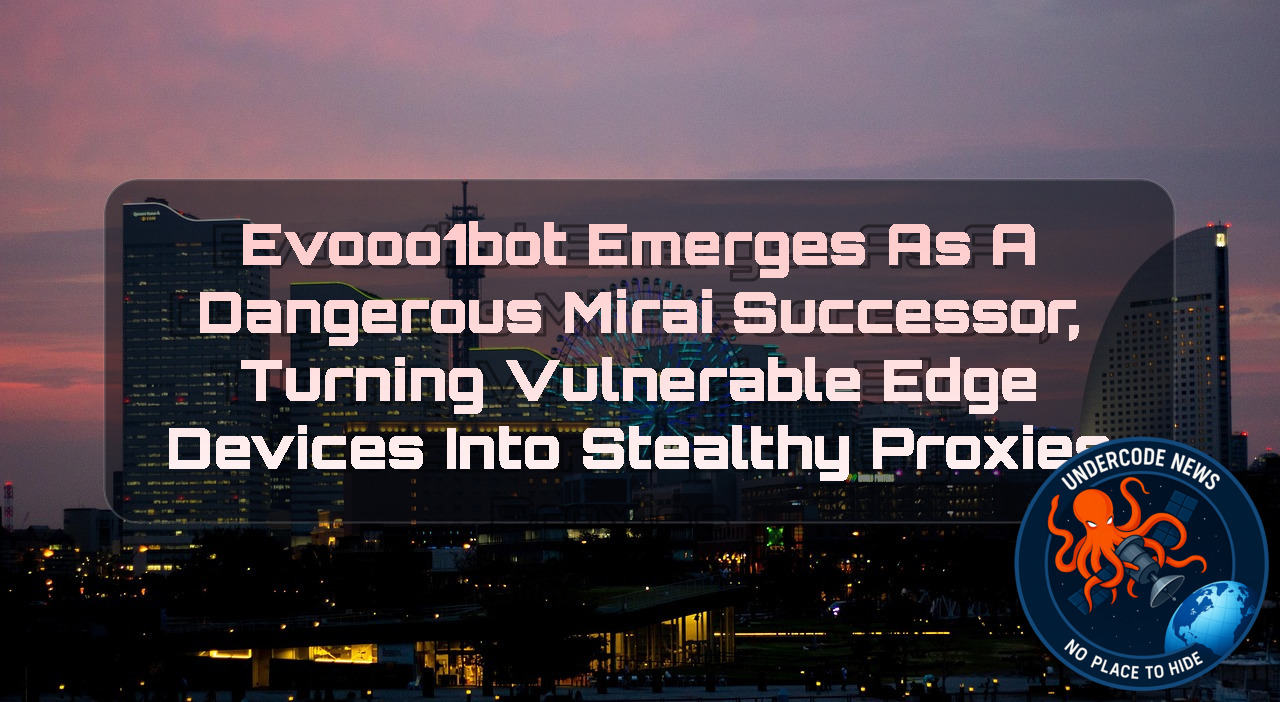 Evooo1Bot Emerges as a Dangerous Mirai Successor, Turning Vulnerable Edge Devices Into Stealthy Proxies