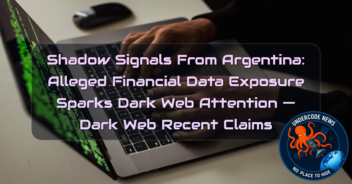 Shadow Signals From Argentina: Alleged Financial Data Exposure Sparks Dark Web Attention — Dark Web recent claims + Video
