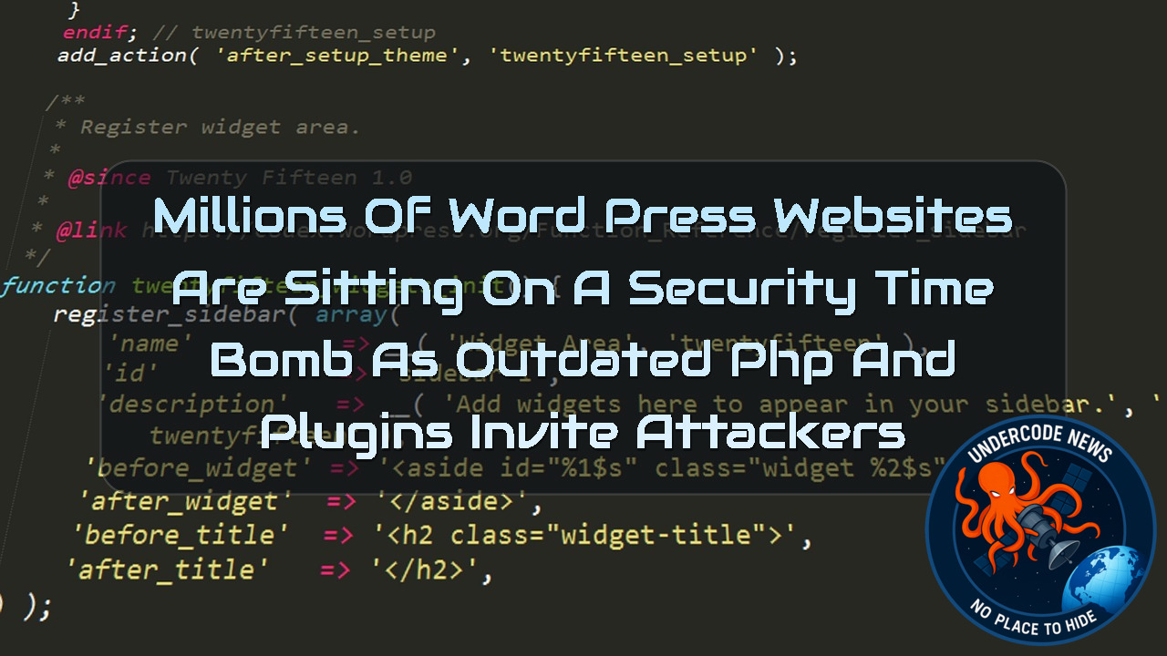 Millions of WordPress Websites Are Sitting on a Security Time Bomb as Outdated PHP and Plugins Invite Attackers + Video
