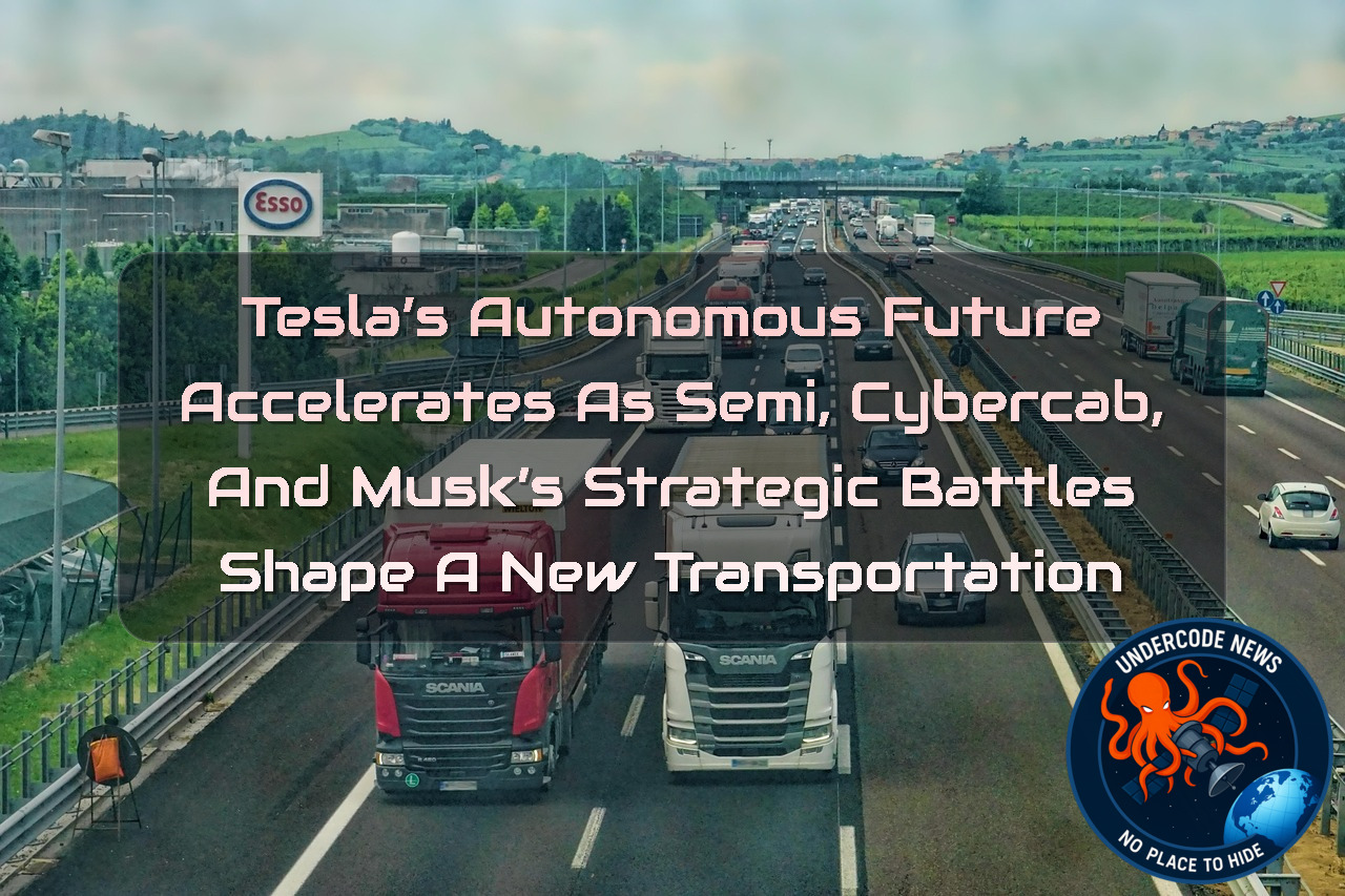 Tesla’s Autonomous Future Accelerates as Semi, Cybercab, and Musk’s Strategic Battles Shape a New Transportation + Video