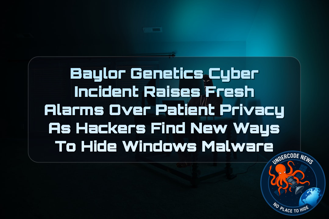 Baylor Genetics Cyber Incident Raises Fresh Alarms Over Patient Privacy as Hackers Find New Ways to Hide Windows Malware + Video