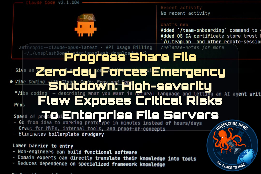 Progress ShareFile Zero-Day Forces Emergency Shutdown: High-Severity Flaw Exposes Critical Risks to Enterprise File Servers + Video