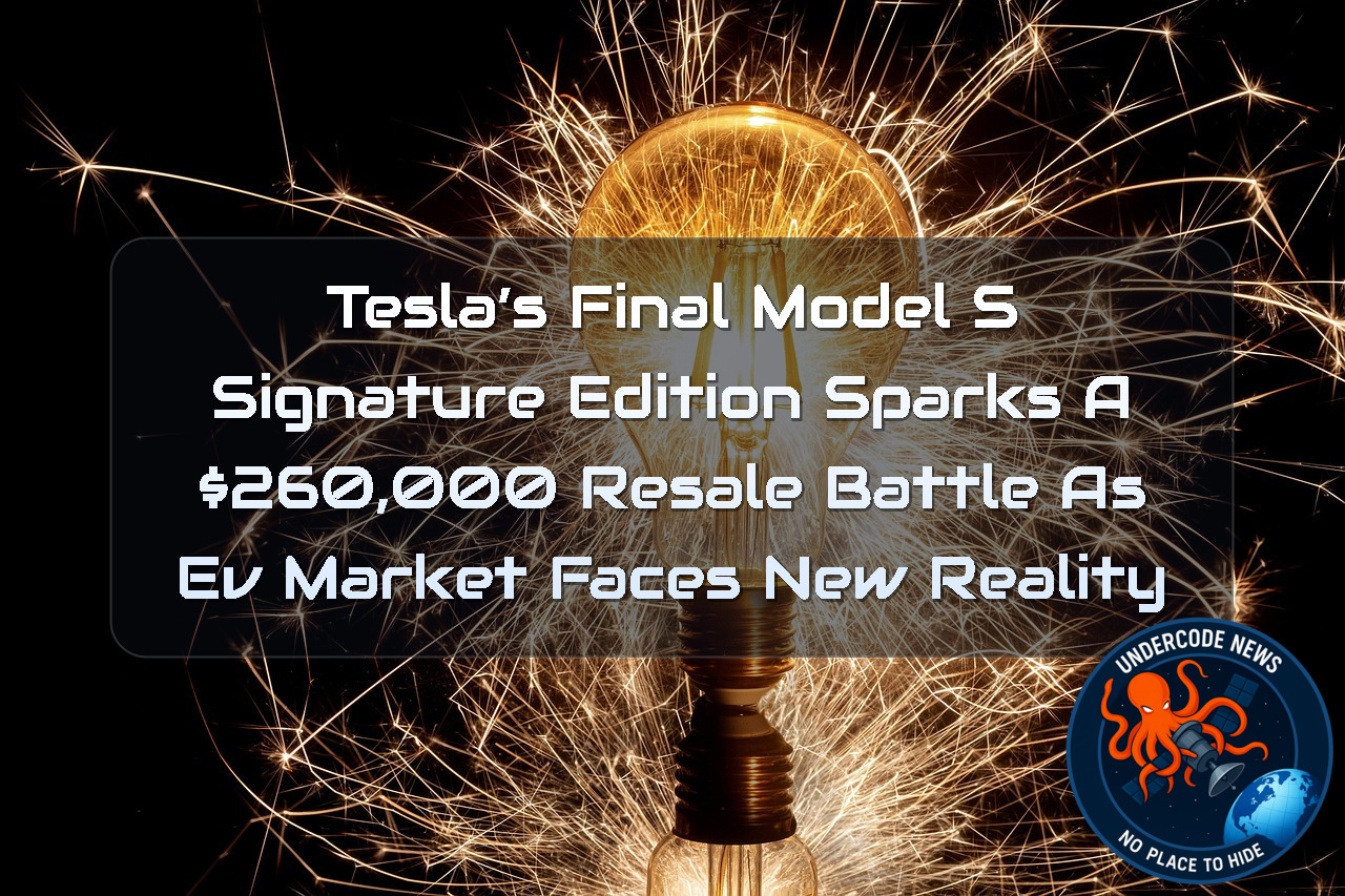 Tesla’s Final Model S Signature Edition Sparks a 60,000 Resale Battle as EV Market Faces New Reality + Video