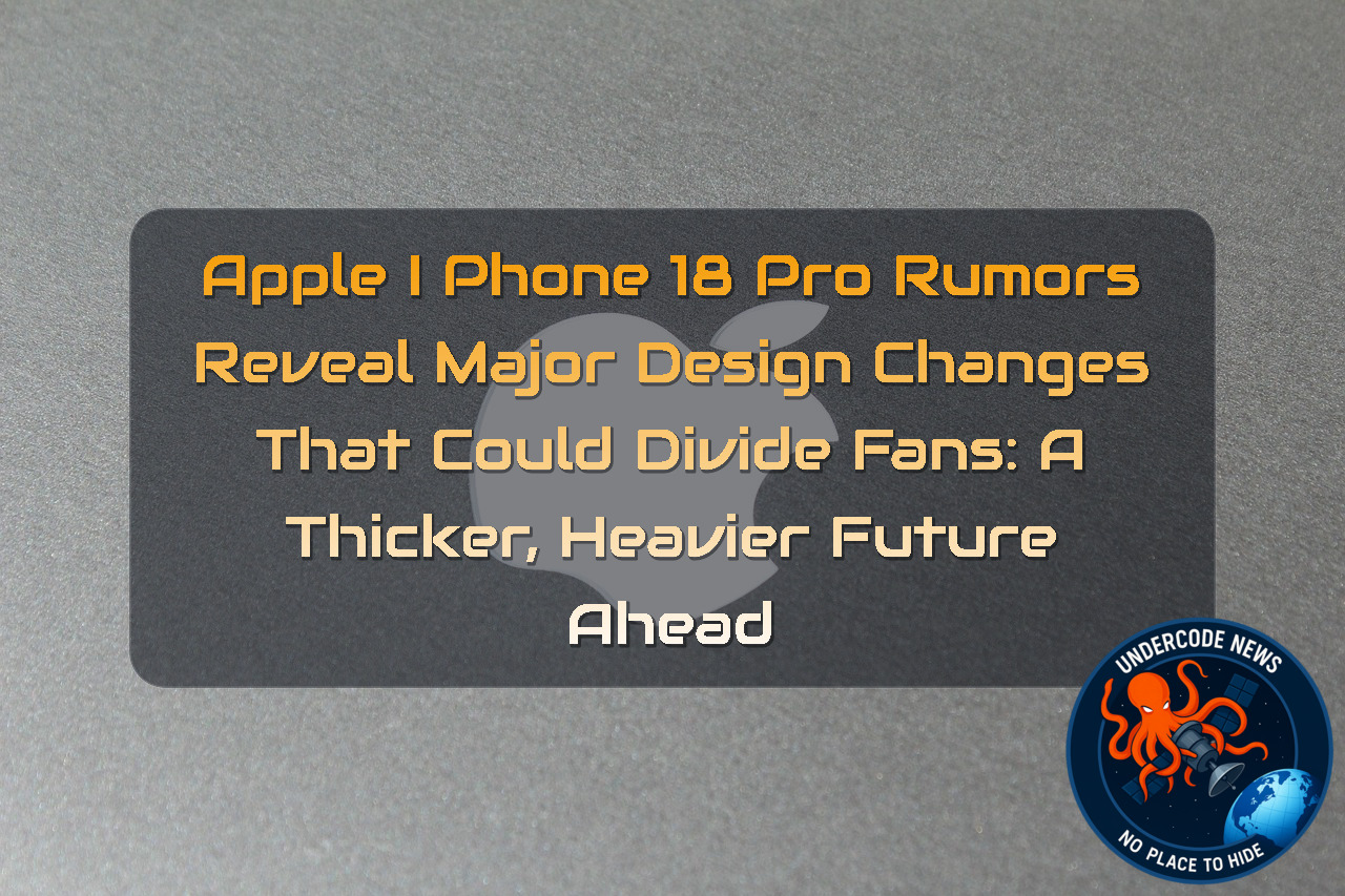 Apple iPhone 18 Pro Rumors Reveal Major Design Changes That Could Divide Fans: A Thicker, Heavier Future Ahead + Video