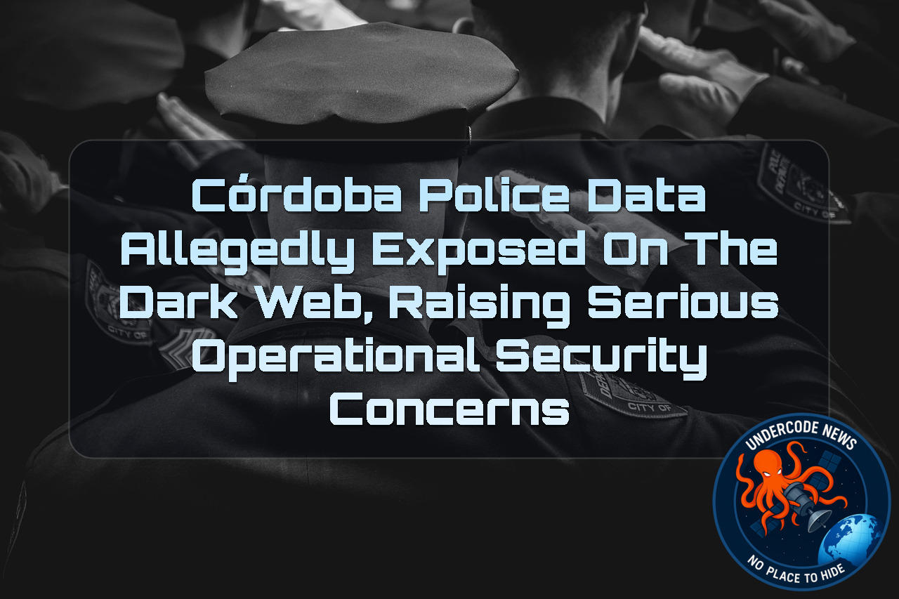 Córdoba Police Data Allegedly Exposed on the Dark Web, Raising Serious Operational Security Concerns + Video