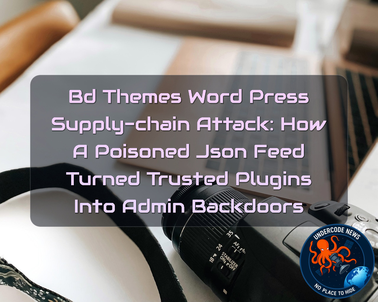 BdThemes WordPress Supply-Chain Attack: How a Poisoned JSON Feed Turned Trusted Plugins Into Admin Backdoors + Video