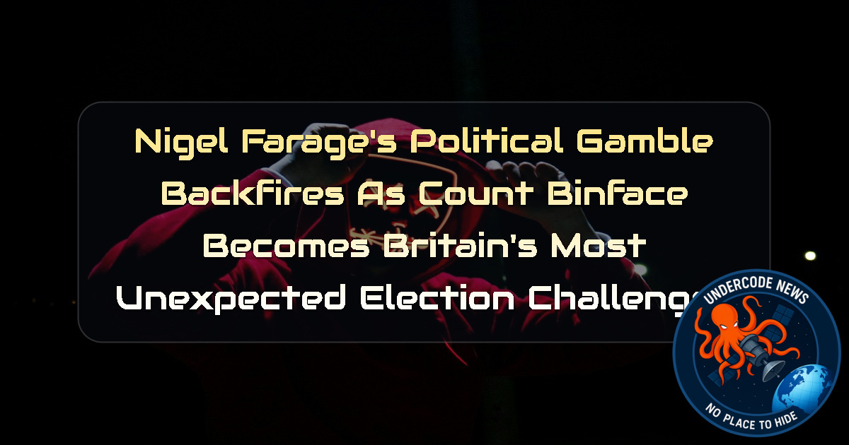 Nigel Farage’s Political Gamble Backfires as Count Binface Becomes Britain’s Most Unexpected Election Challenger + Video