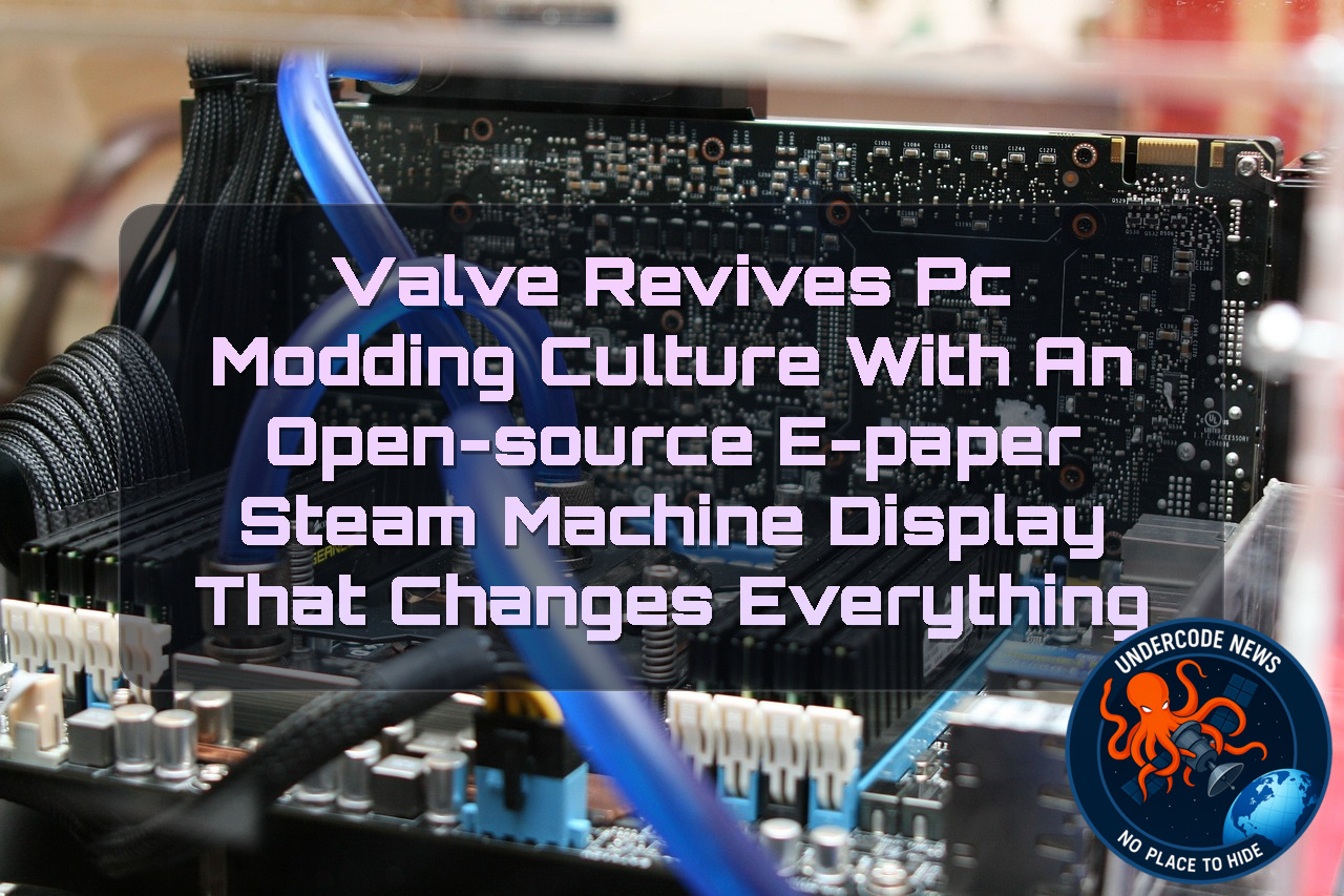 Valve Revives PC Modding Culture with an Open-Source E-Paper Steam Machine Display That Changes Everything + Video