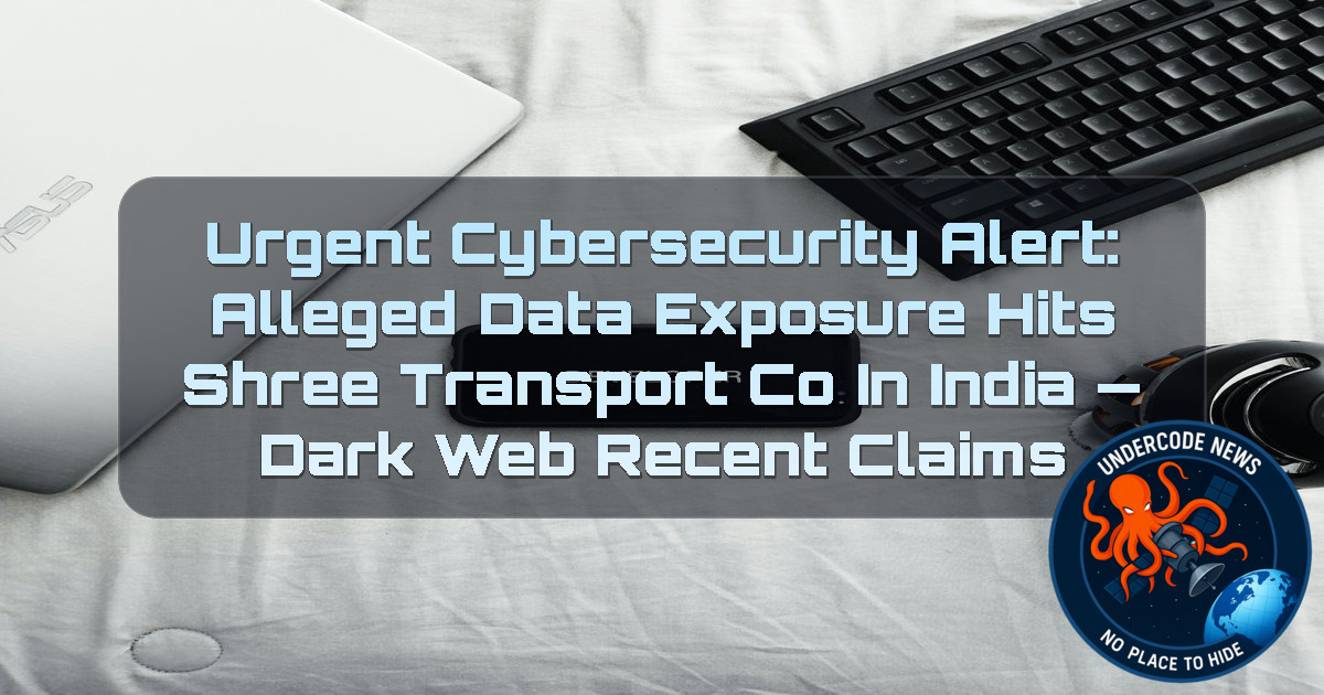 Urgent Cybersecurity Alert: Alleged Data Exposure Hits Shree Transport Co in India — Dark Web recent claims + Video