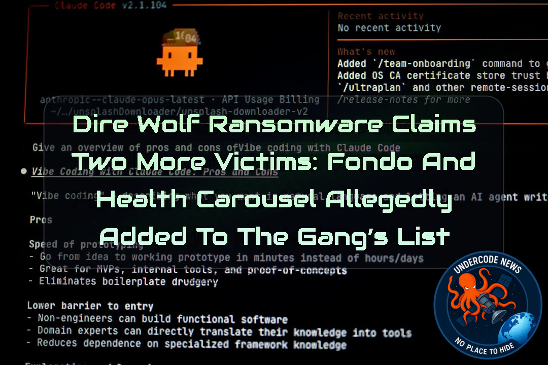 Dire Wolf Ransomware Claims Two More Victims: Fondo and Health Carousel Allegedly Added to the Gang’s List + Video