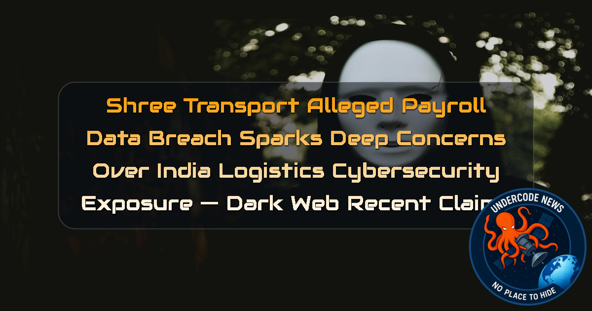 Shree Transport Alleged Payroll Data Breach Sparks Deep Concerns Over India Logistics Cybersecurity Exposure — Dark Web recent claims + Video
