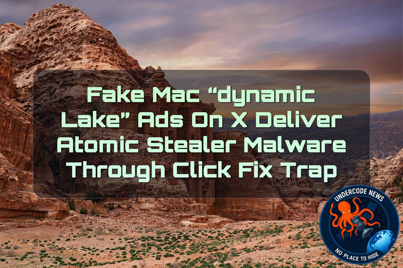 Fake Mac “DynamicLake” Ads on X Deliver Atomic Stealer Malware Through ClickFix Trap