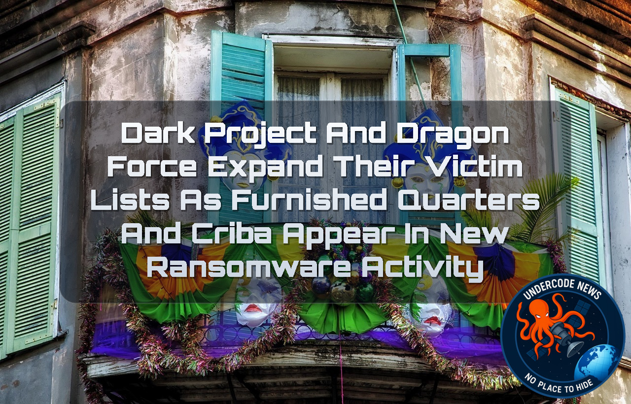 DarkProject and DragonForce Expand Their Victim Lists as Furnished Quarters and Criba Appear in New Ransomware Activity + Video