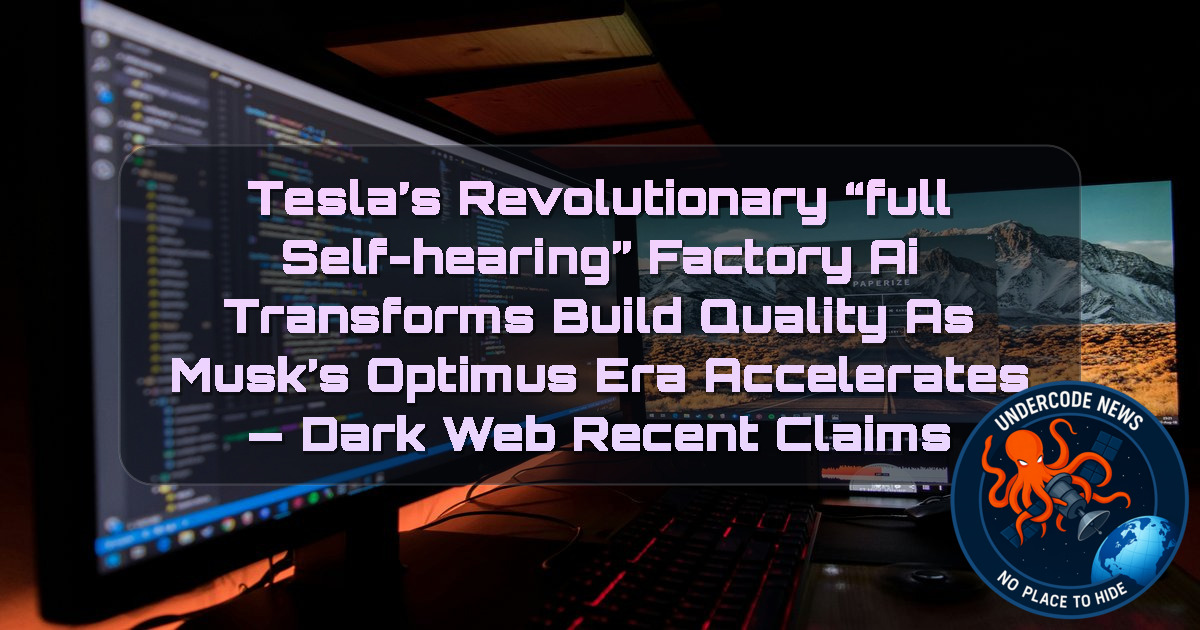 Tesla’s Revolutionary “Full Self-Hearing” Factory AI Transforms Build Quality as Musk’s Optimus Era Accelerates — Dark Web recent claims