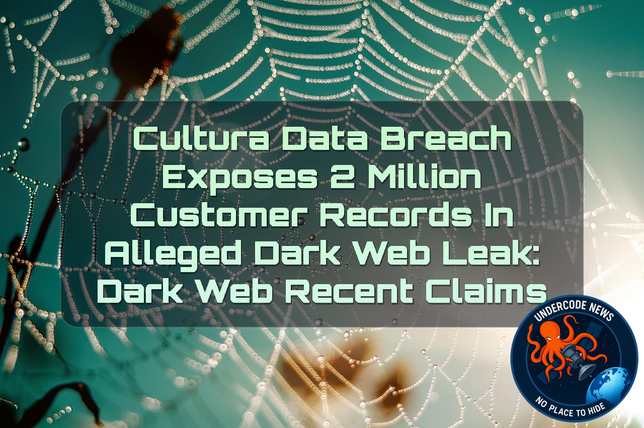 Cultura Data Breach Exposes 2 Million Customer Records in Alleged Dark Web Leak: Dark Web Recent Claims + Video