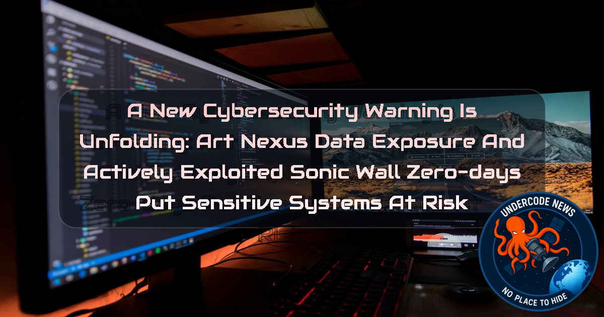 A New Cybersecurity Warning Is Unfolding: ArtNexus Data Exposure and Actively Exploited SonicWall Zero-Days Put Sensitive Systems at Risk + Video