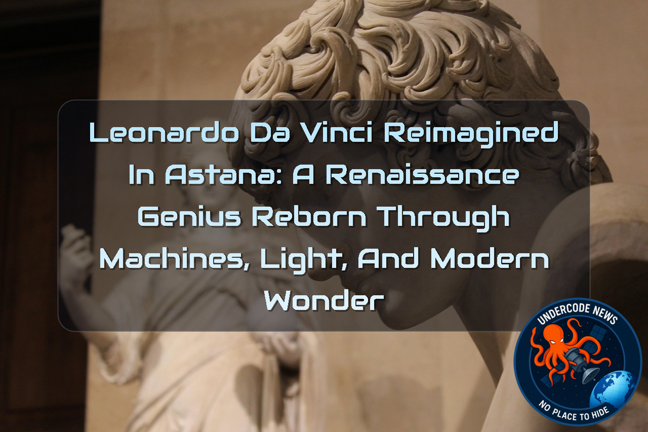 Leonardo da Vinci Reimagined in Astana: A Renaissance Genius Reborn Through Machines, Light, and Modern Wonder + Video