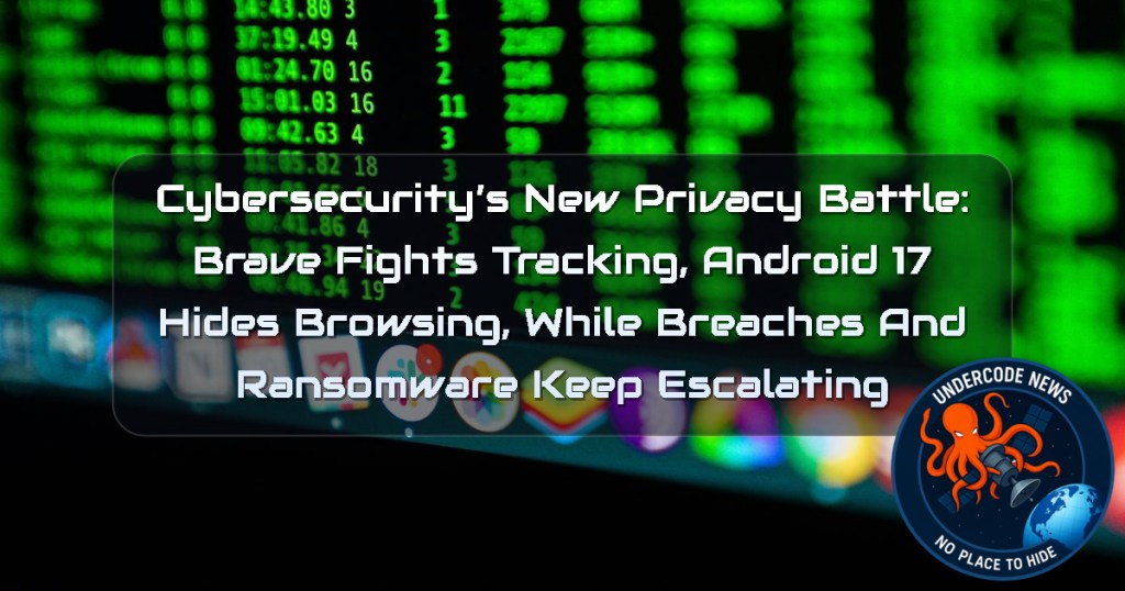 Cybersecurity’s New Privacy Battle: Brave Fights Tracking, Android 17 Hides Browsing, While Breaches and Ransomware Keep Escalating + Video