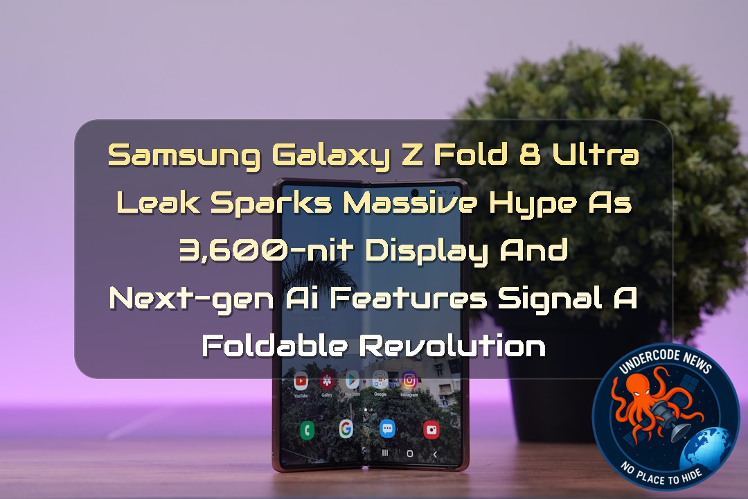 Samsung Galaxy Z Fold 8 Ultra Leak Sparks Massive Hype as 3,600-Nit Display and Next-Gen AI Features Signal a Foldable Revolution + Video